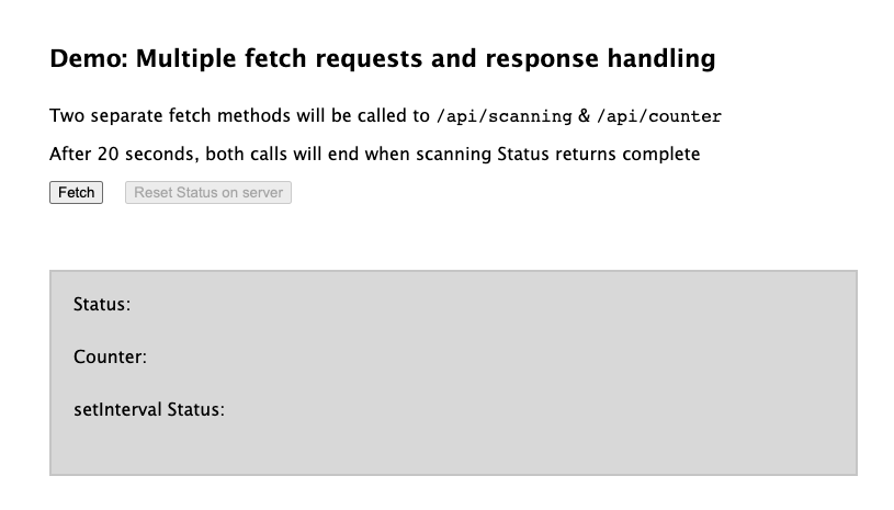  Multiple fetch requests and responses handling